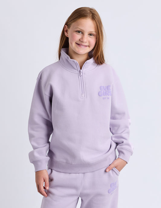 Lavender Sports Club 1/4 Zip Jumper 8-14