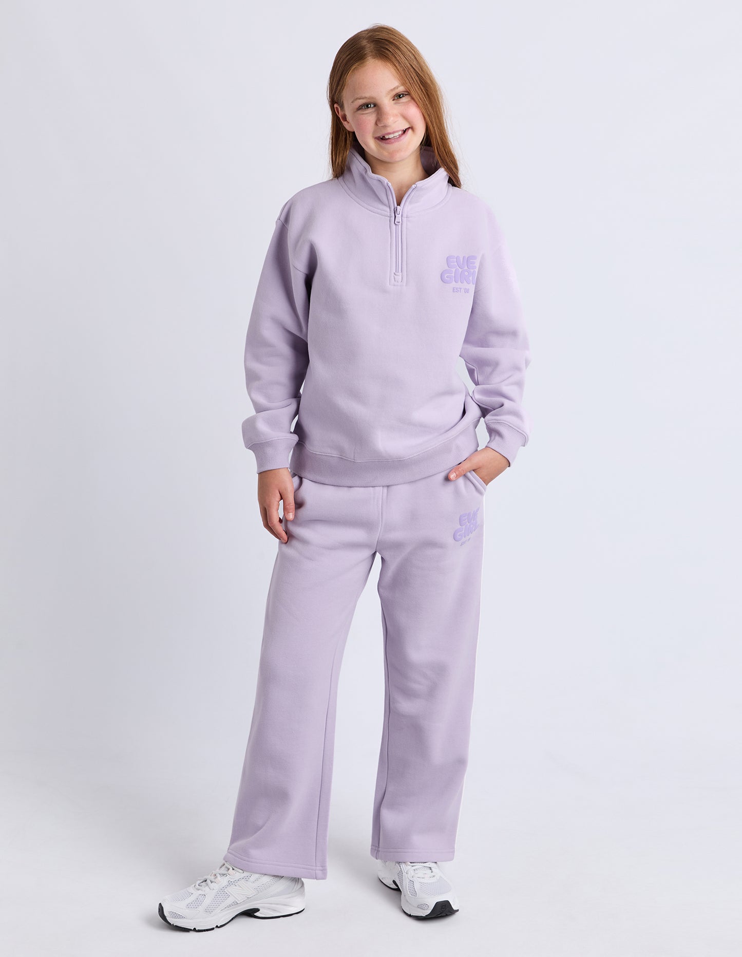 Lavender Sports Club 1/4 Zip Jumper 8-14