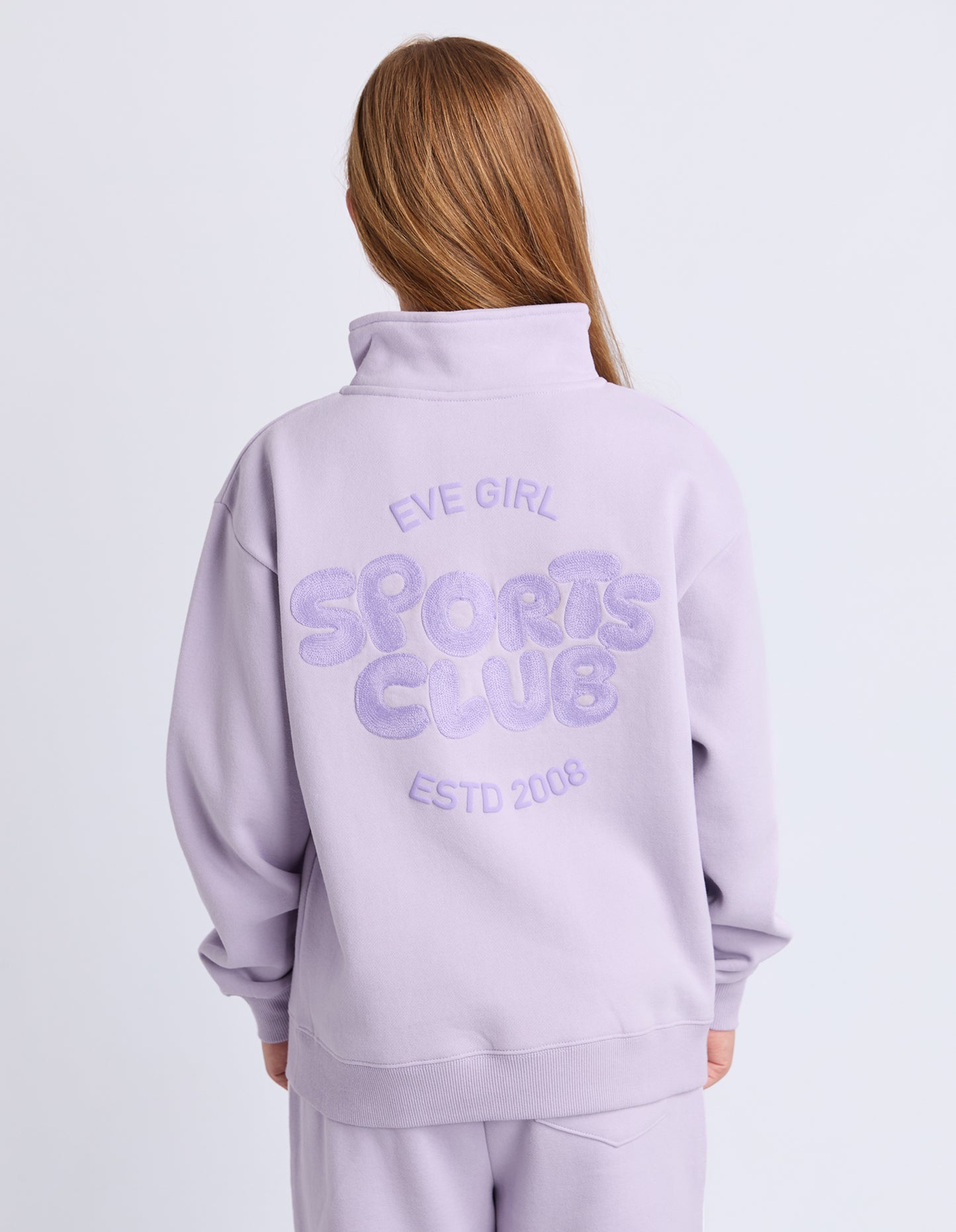 Lavender Sports Club 1/4 Zip Jumper 8-14