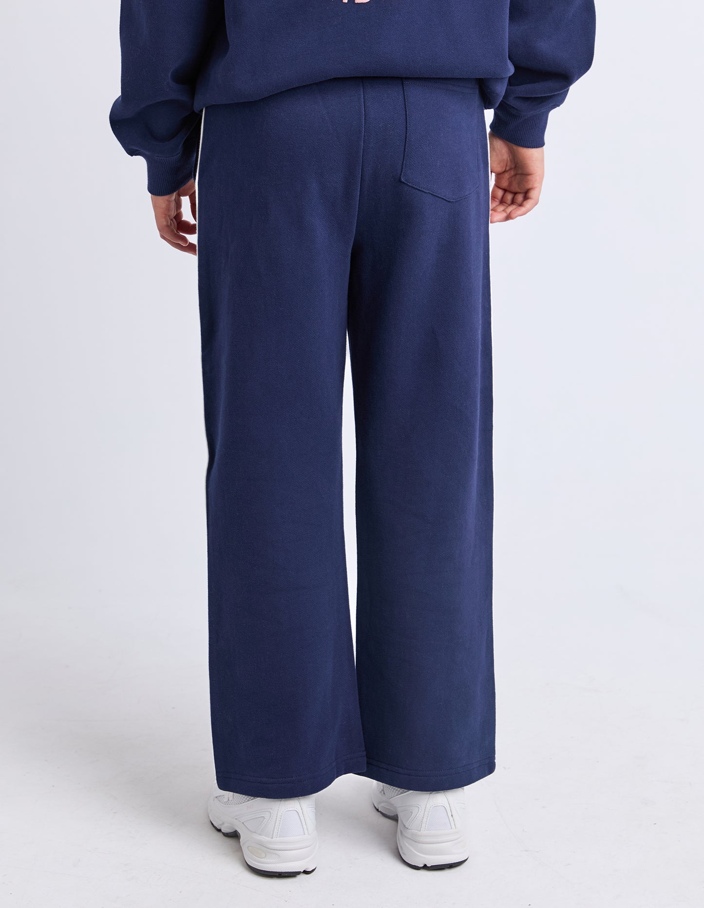 Navy Sports Club Flare Track Pant 8-14