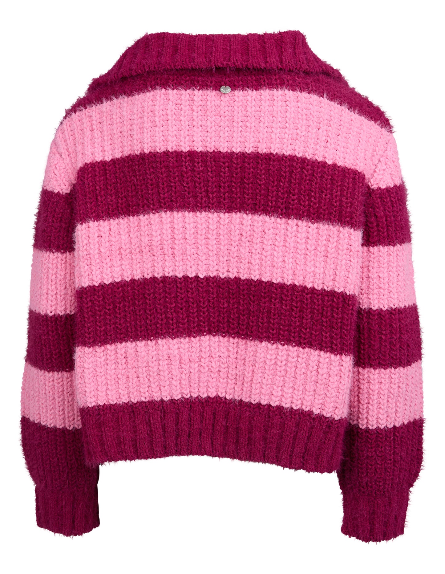 Daria 1/4 Knit Zip Top in Cranberry 8-14
