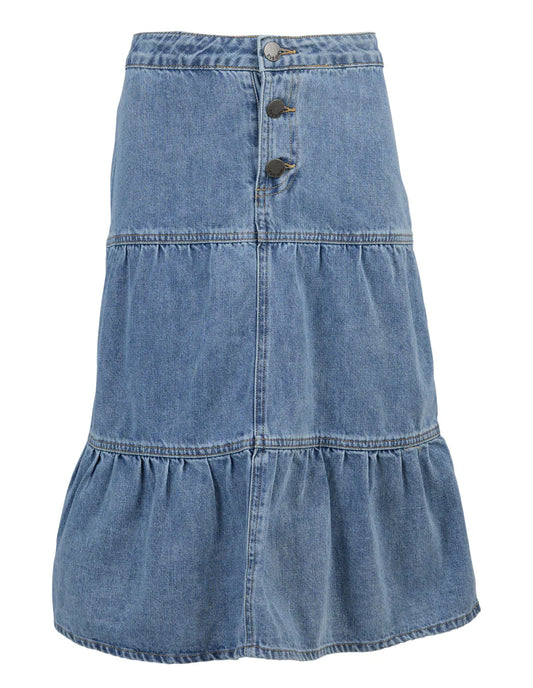 Sophia Denim Max Skirt