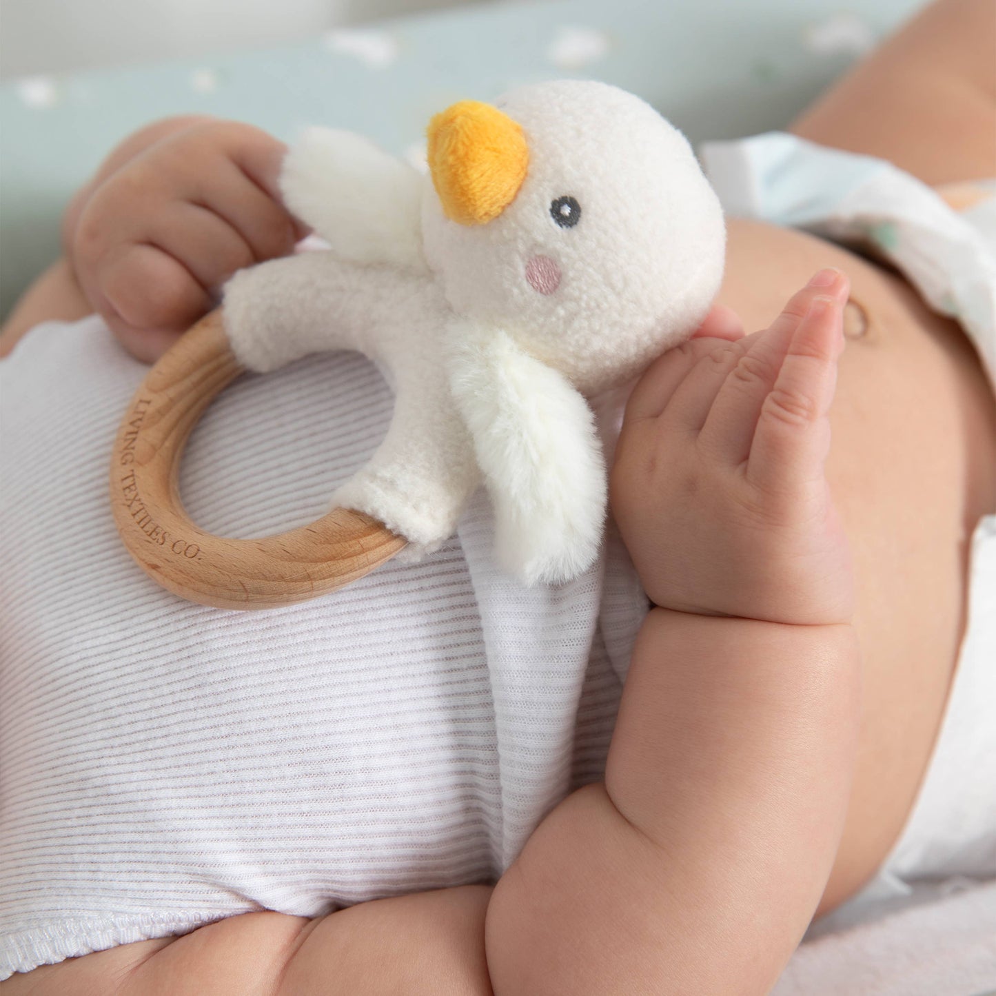 Little Duck Teething Ring & Dummy Chain Gift Set