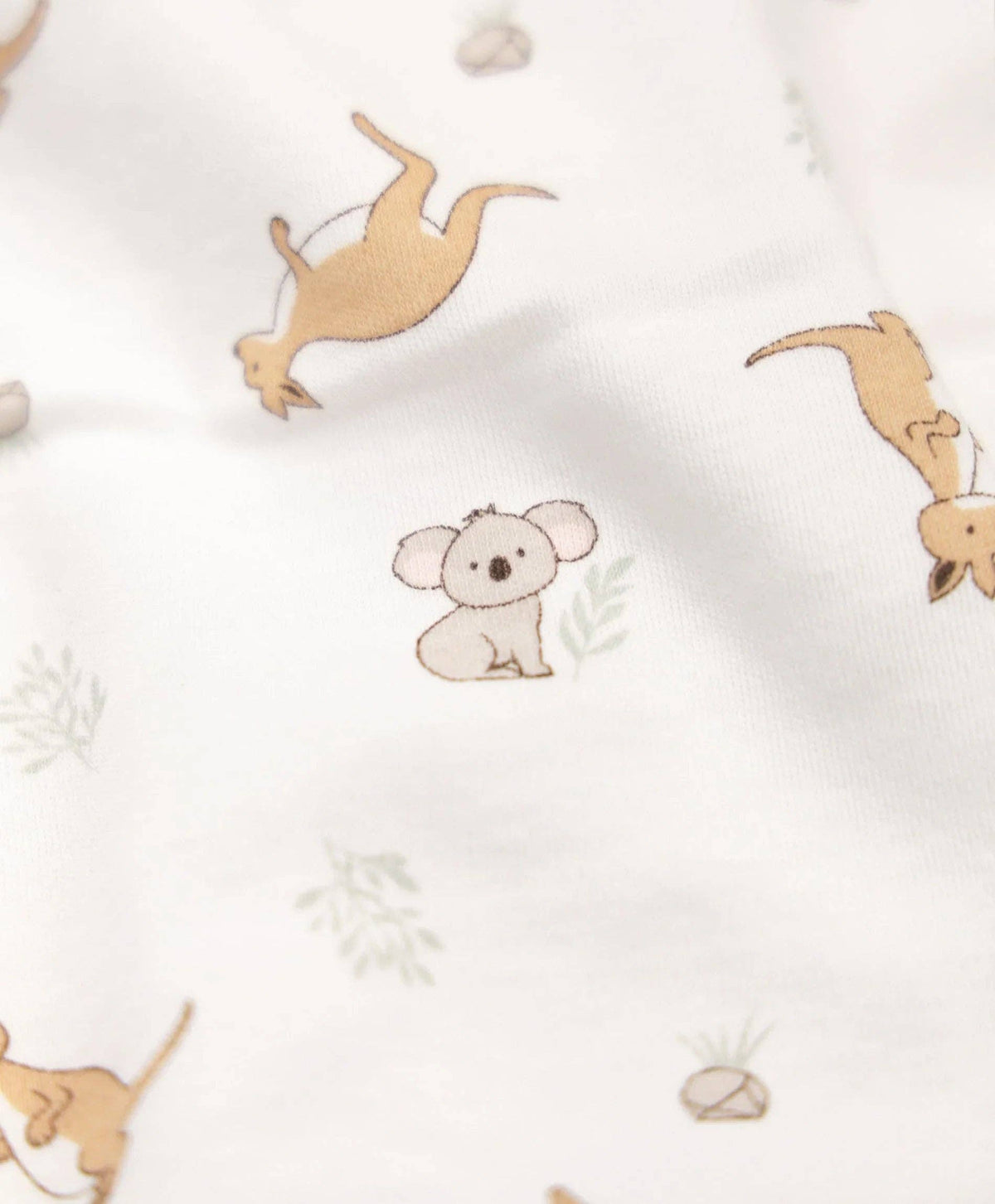 Bamboo Bassinet Sheet - Kangaroo & Koala