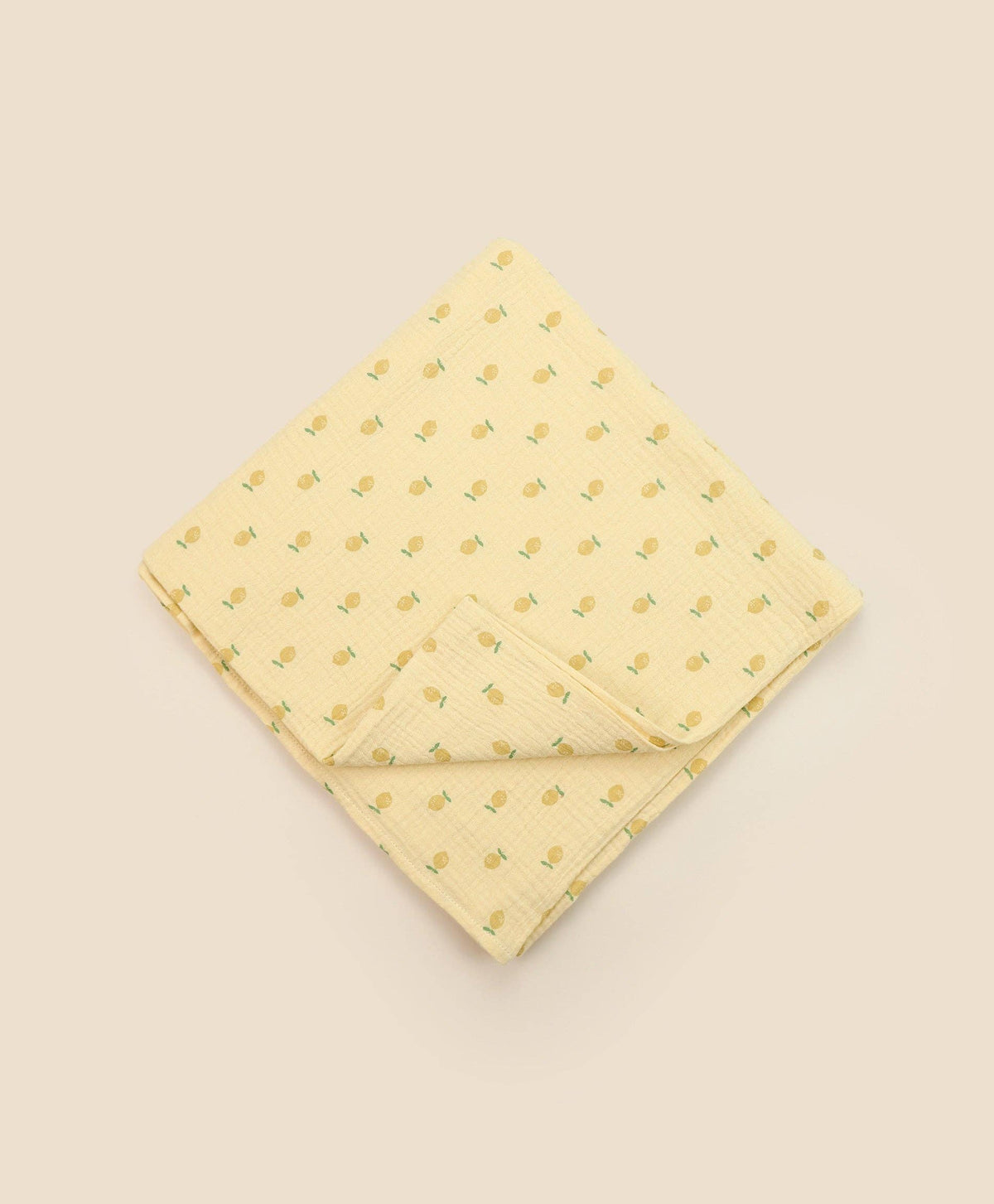 Organic Cotton Muslin Swaddle Wrap - Lemons