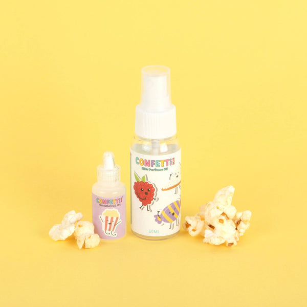 Popcorn Fragrance Oil and Perfume Bottle