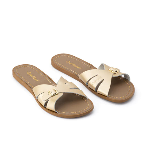 Salt Water Classic Slide in Gold - Adult