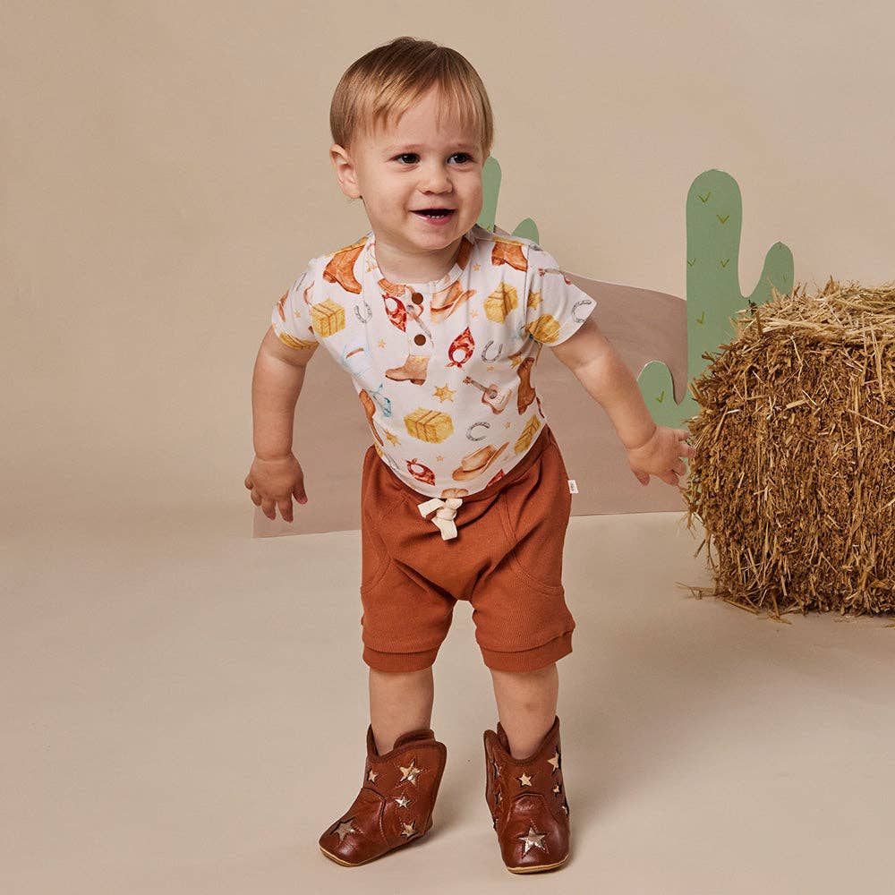 Cowboys Short Sleeve Organic Bodysuit
