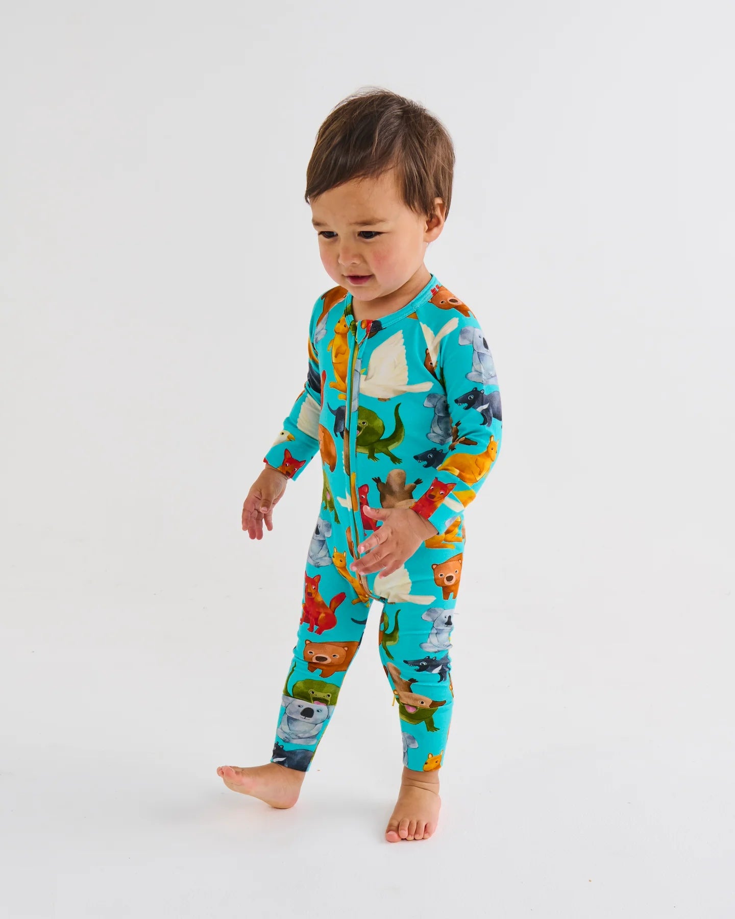Home Among The Gum Trees Long Sleeve Zip Romper