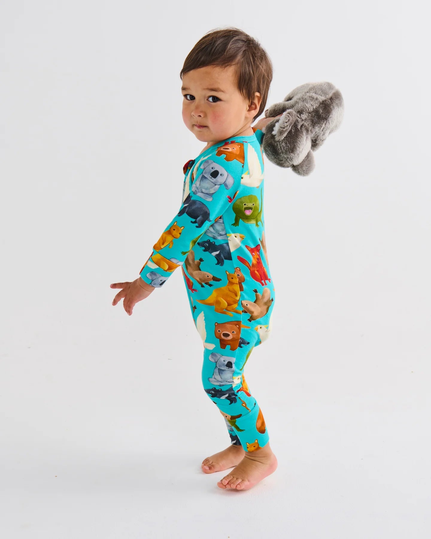 Home Among The Gum Trees Long Sleeve Zip Romper