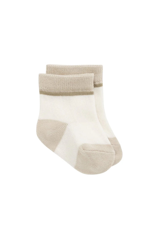 Weekend Sock - Cloud/Biscuit