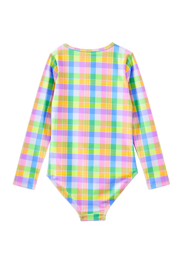 Carnival Check L/S Swimsuit