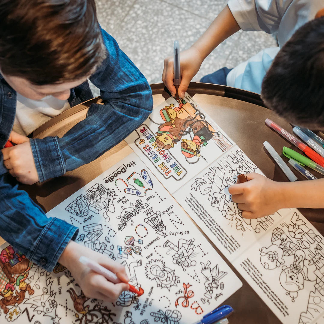 Deck The Halls Classic Colouring & Doodle Mat