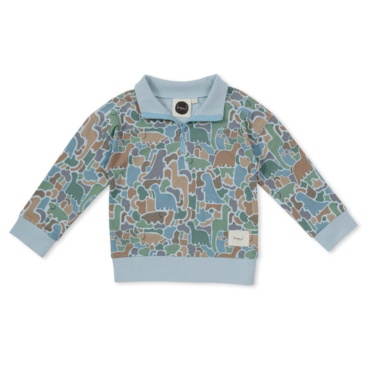 Dino-Saw Half Zip Sweater