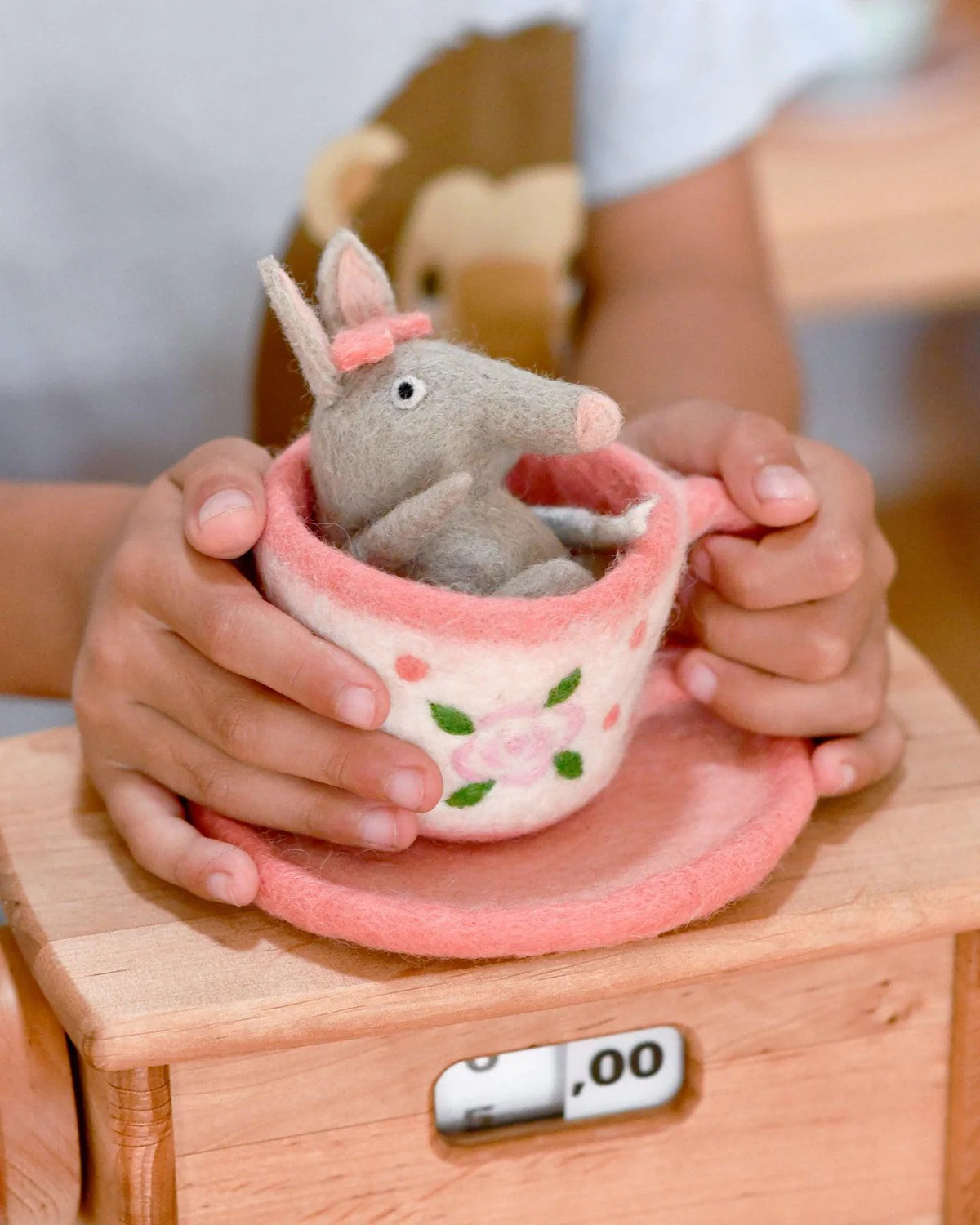 Felt Bilby in Tea Cup