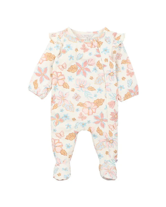 Starlette Print Long Sleeve Zip Onesie