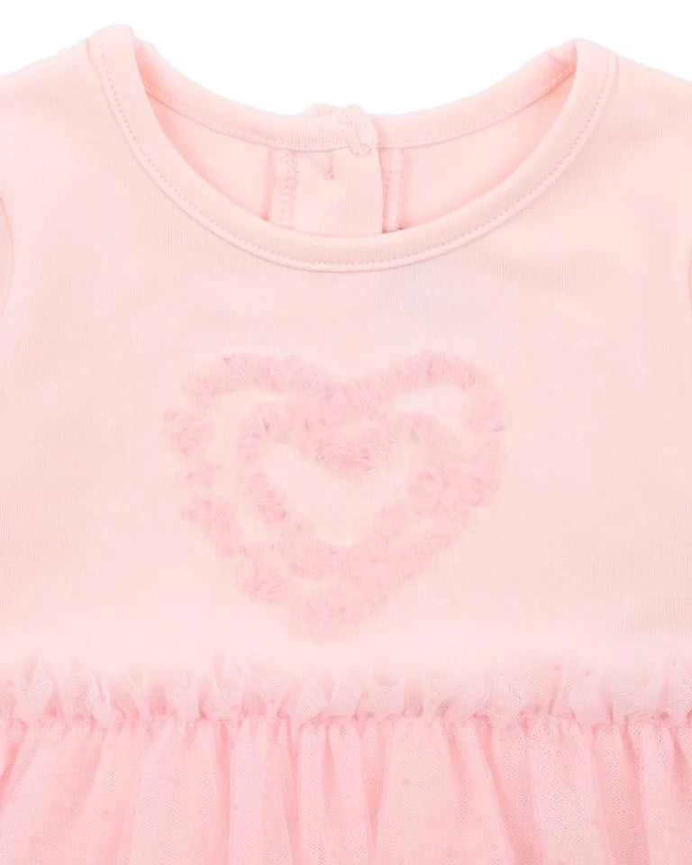 Starlette Heart Tutu Overlay Baby Dress