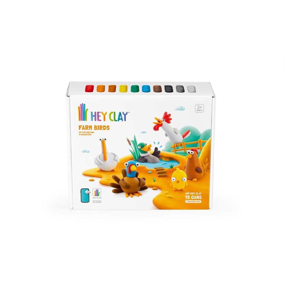 Hey Clay Farm Birds - 15 Can Set