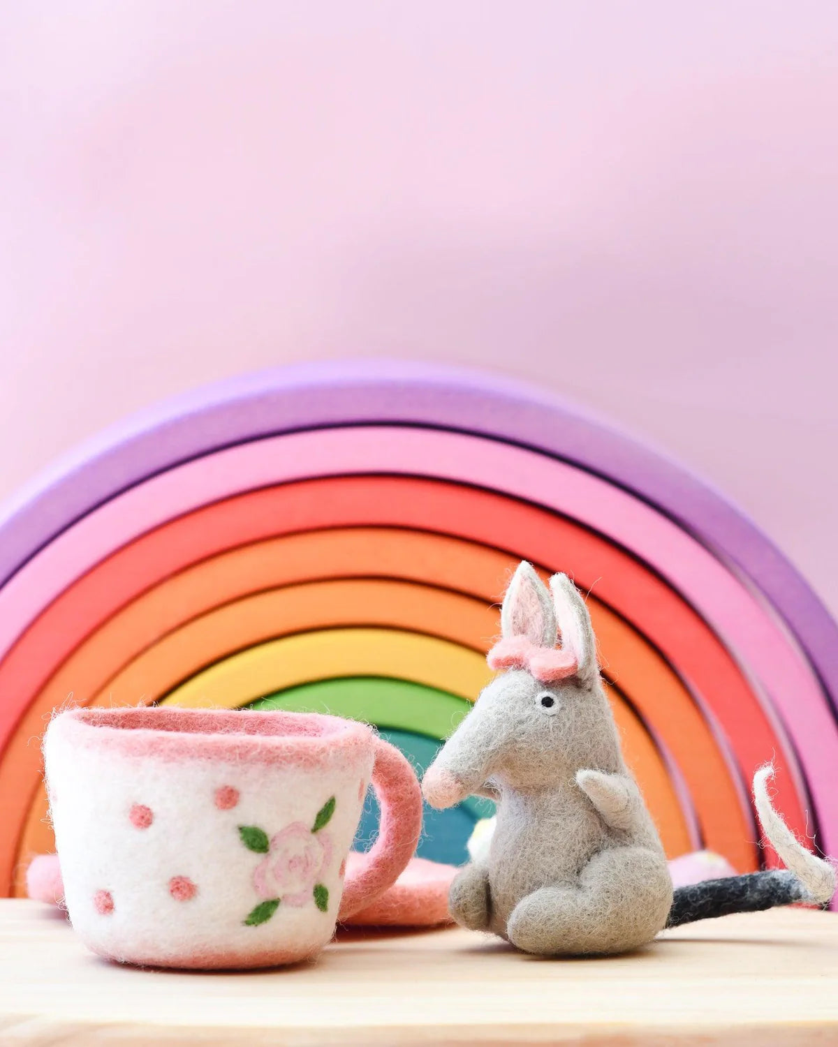 Felt Bilby in Tea Cup