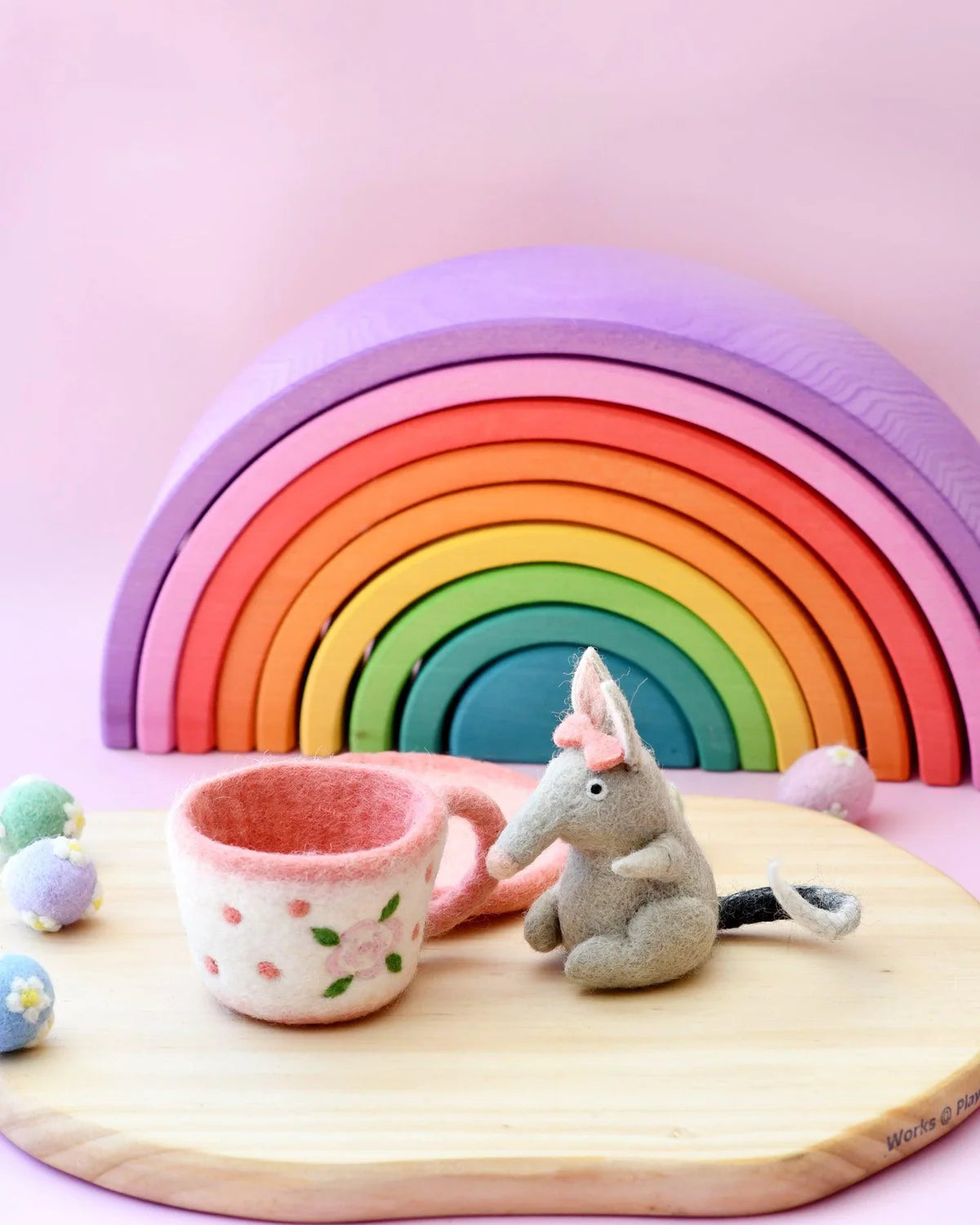 Felt Bilby in Tea Cup