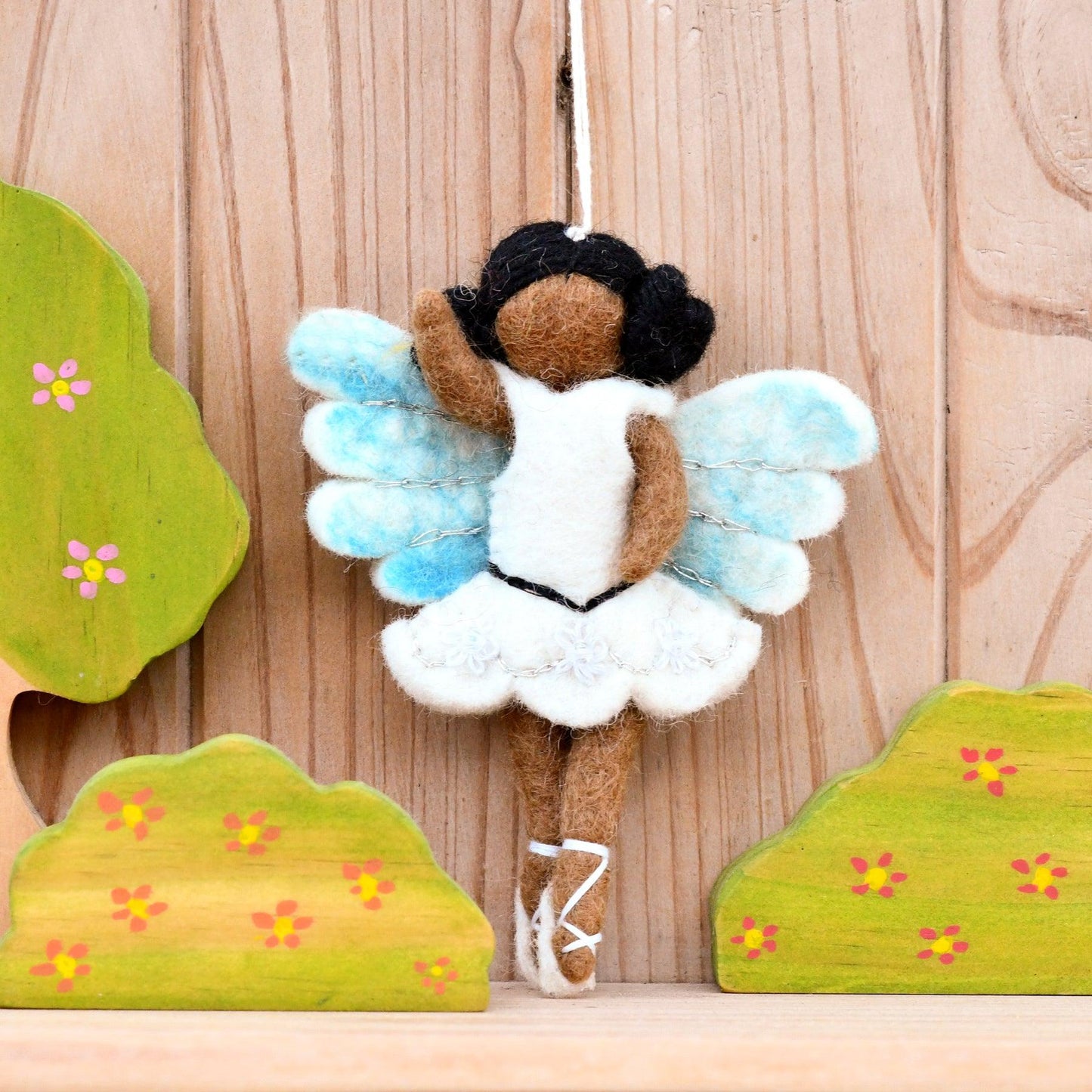 Felt Waldorf Ballerina in White