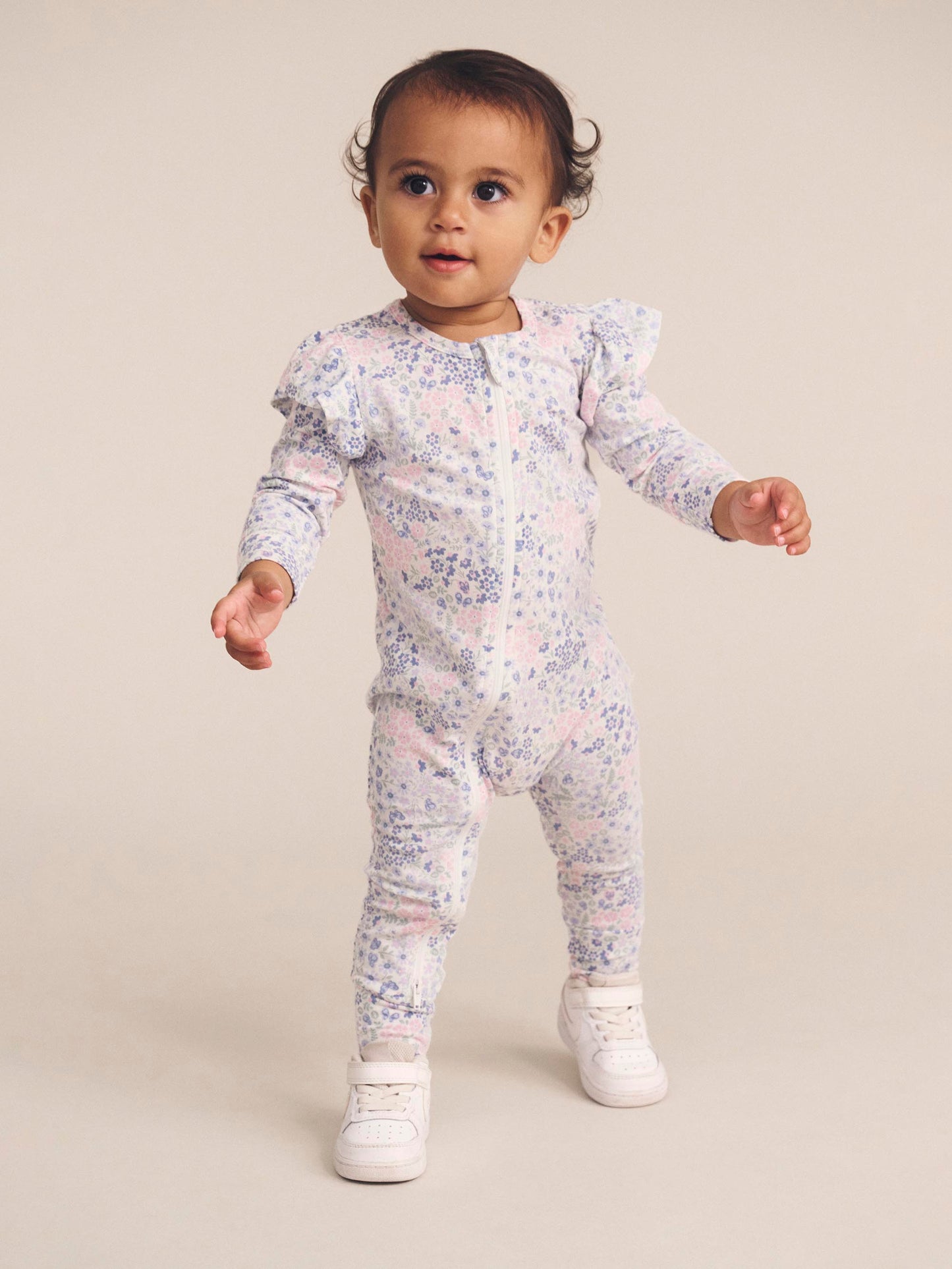 Flower Garden Frill Romper