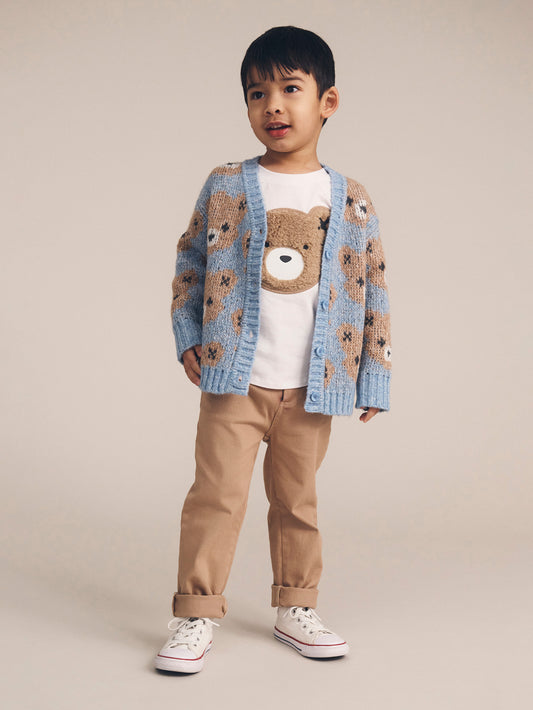 White Furry Huxbear T-shirt