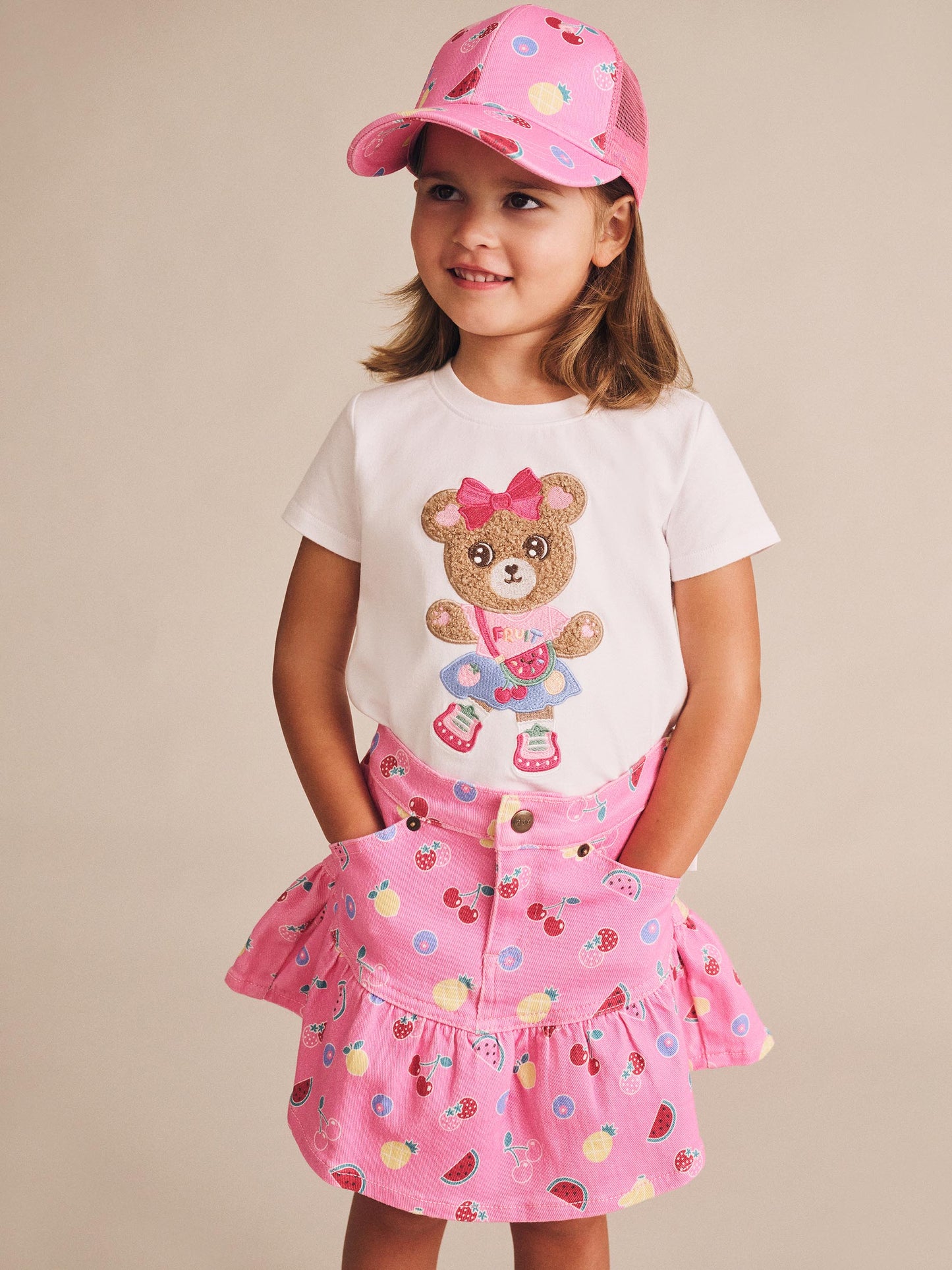 Pink Fruit Emoji Cap