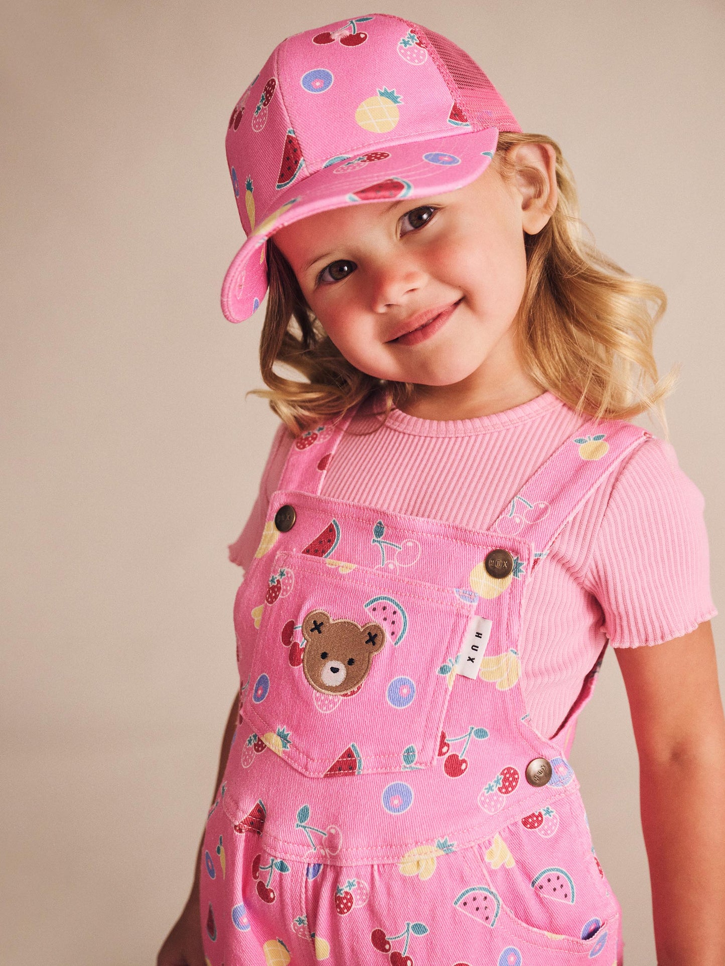 Pink Fruit Emoji Cap