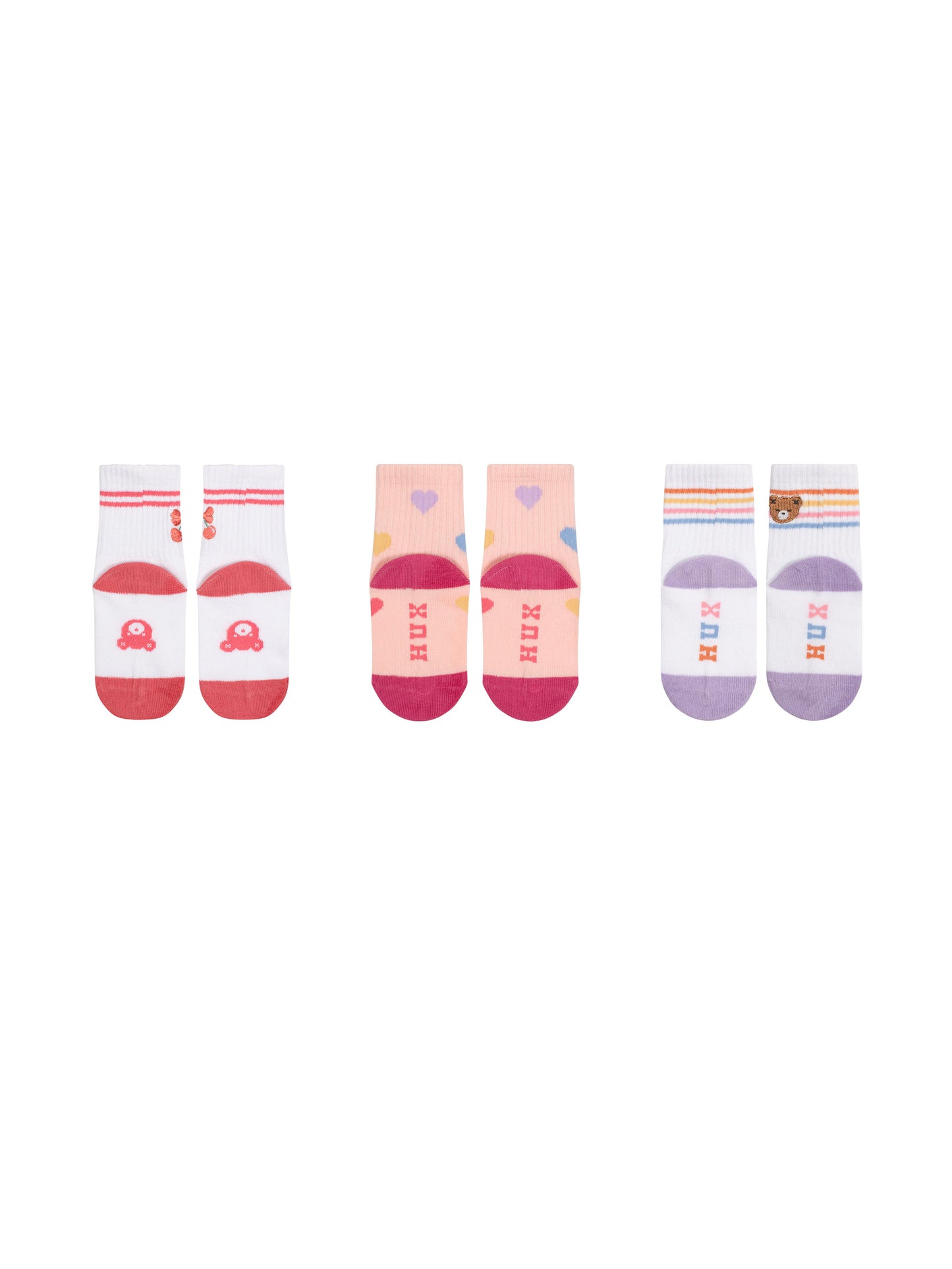 Sporty Socks 3 Pack Sweetheart