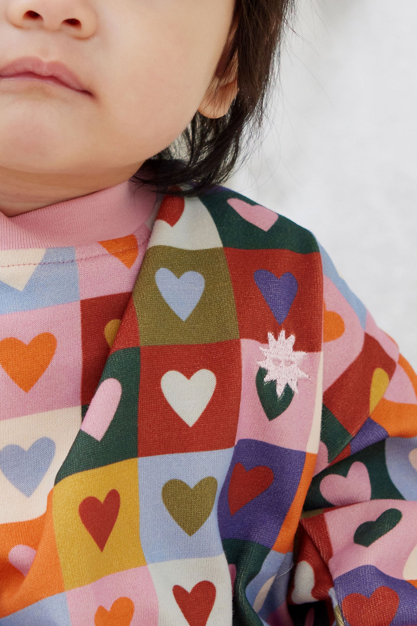 Heart Checkerboard Jumper