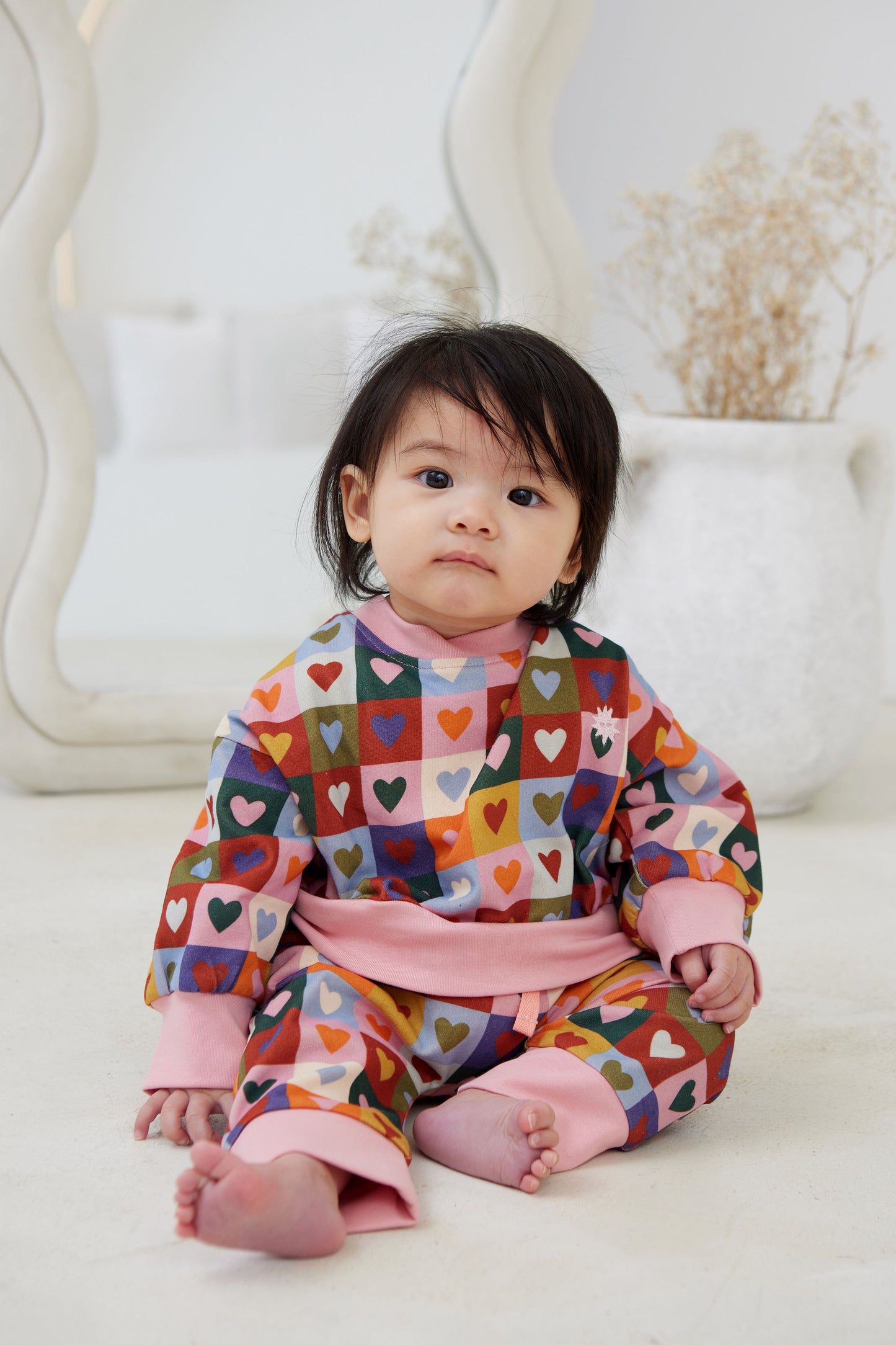 Heart Checkerboard Jumper