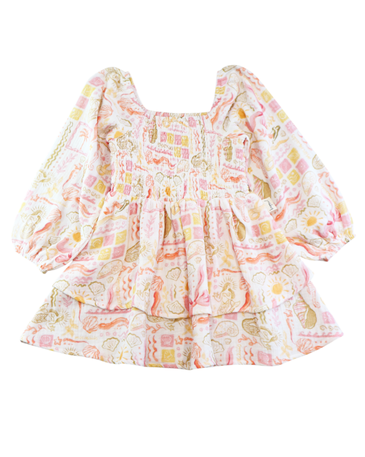 Mermaid Beach Shirred Dress
