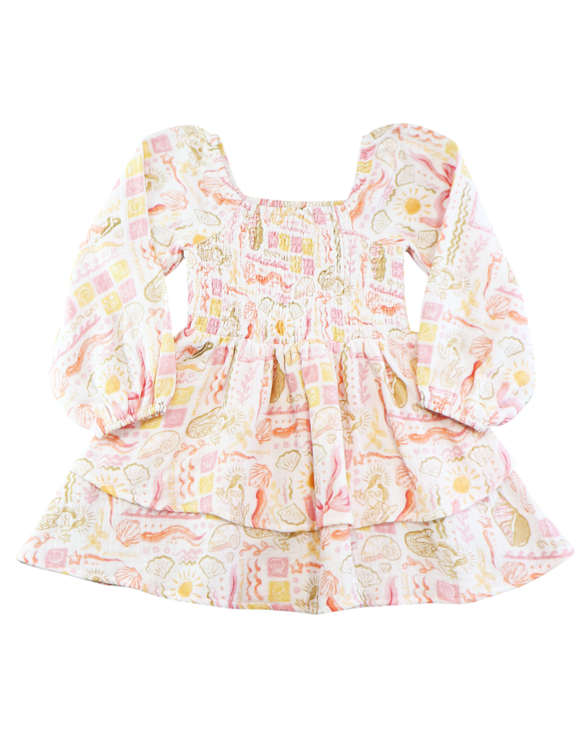 Mermaid Beach Shirred Dress