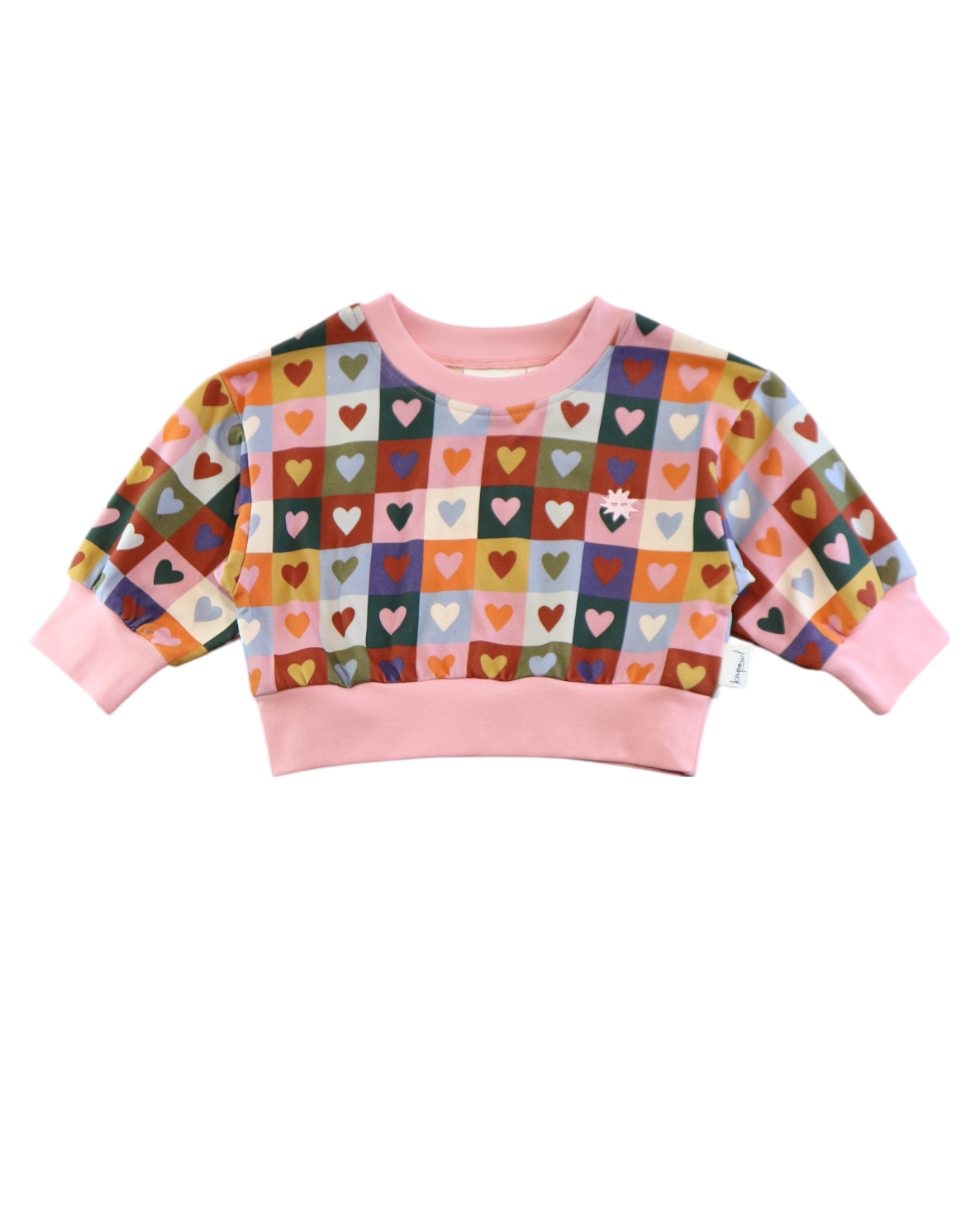 Heart Checkerboard Jumper