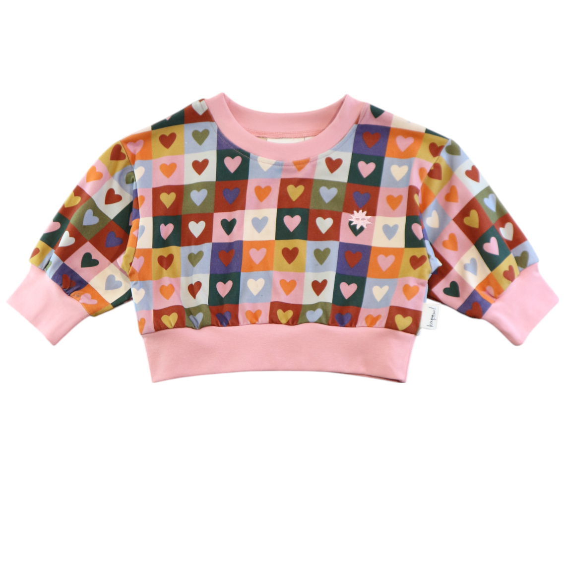 Heart Checkerboard Jumper