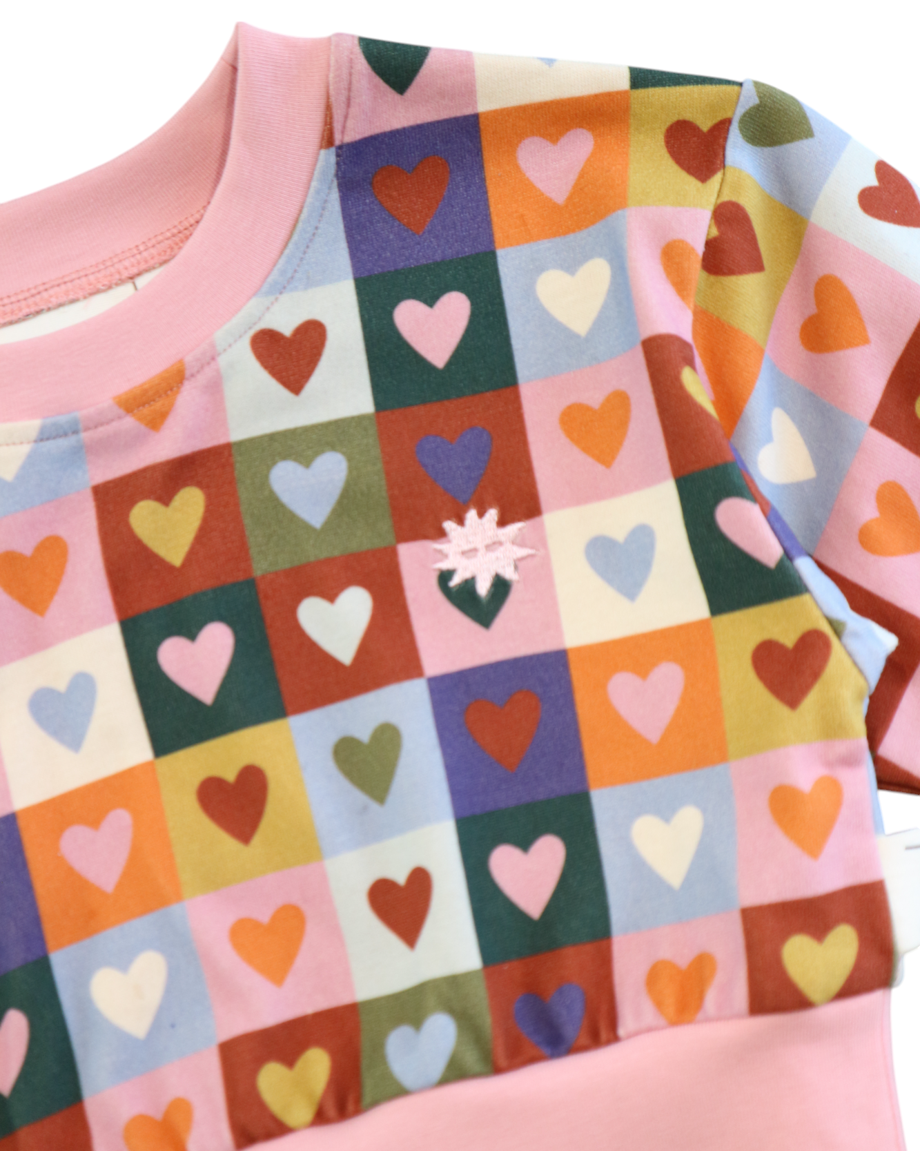 Heart Checkerboard Jumper