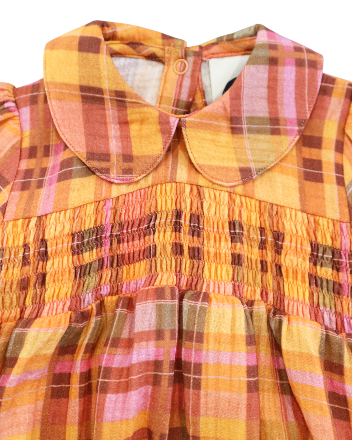 Rainbow Tartan Collared Playsuit