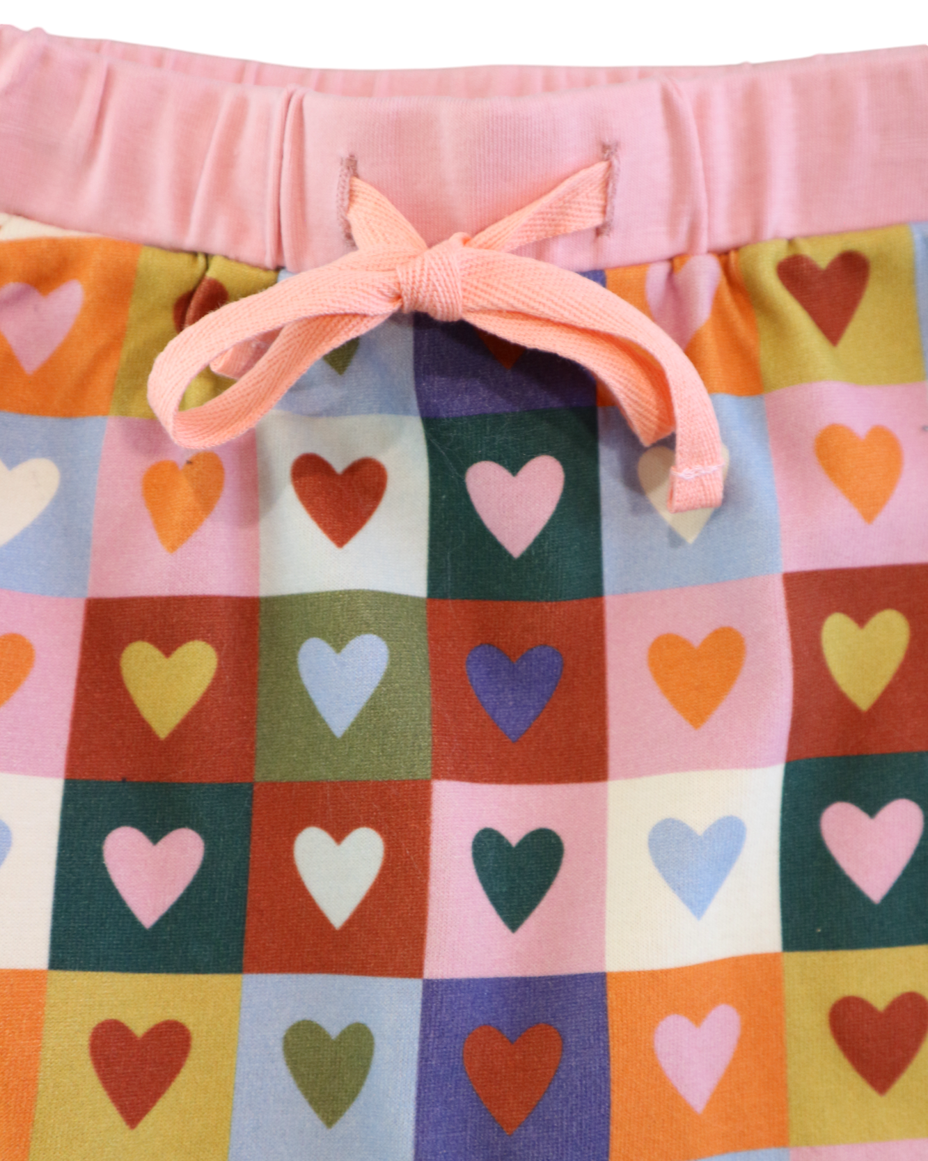 Heart Checkerboard Tracksuit Pants