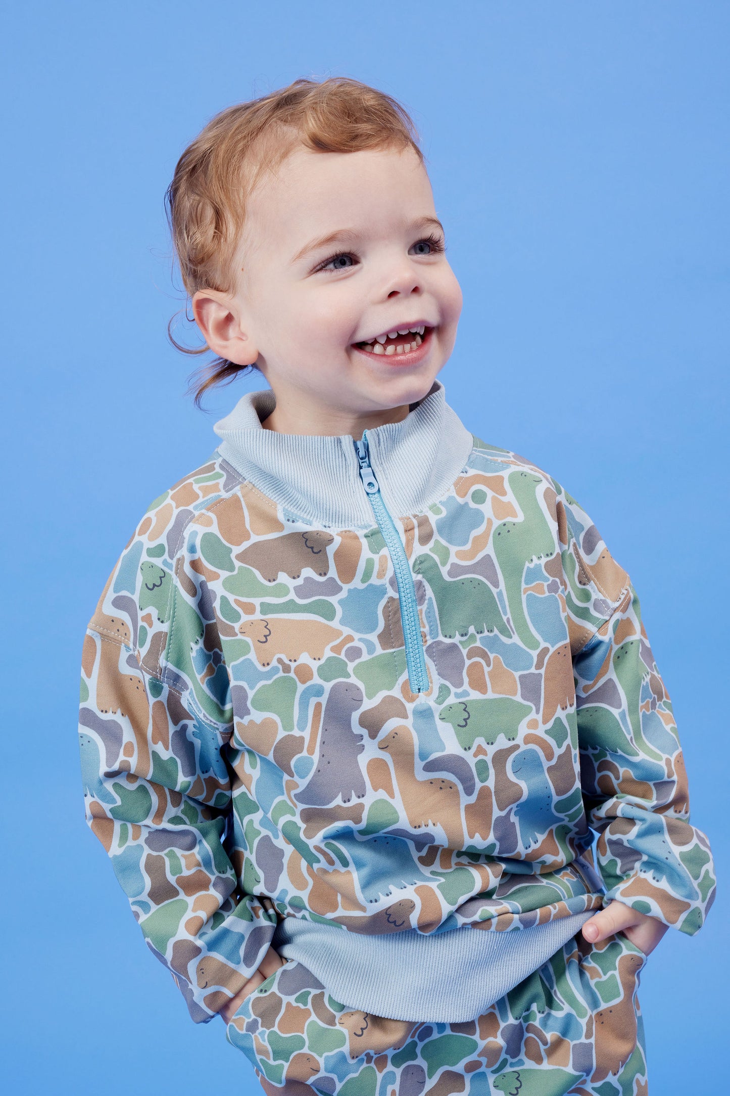 Dino-Saw Half Zip Sweater
