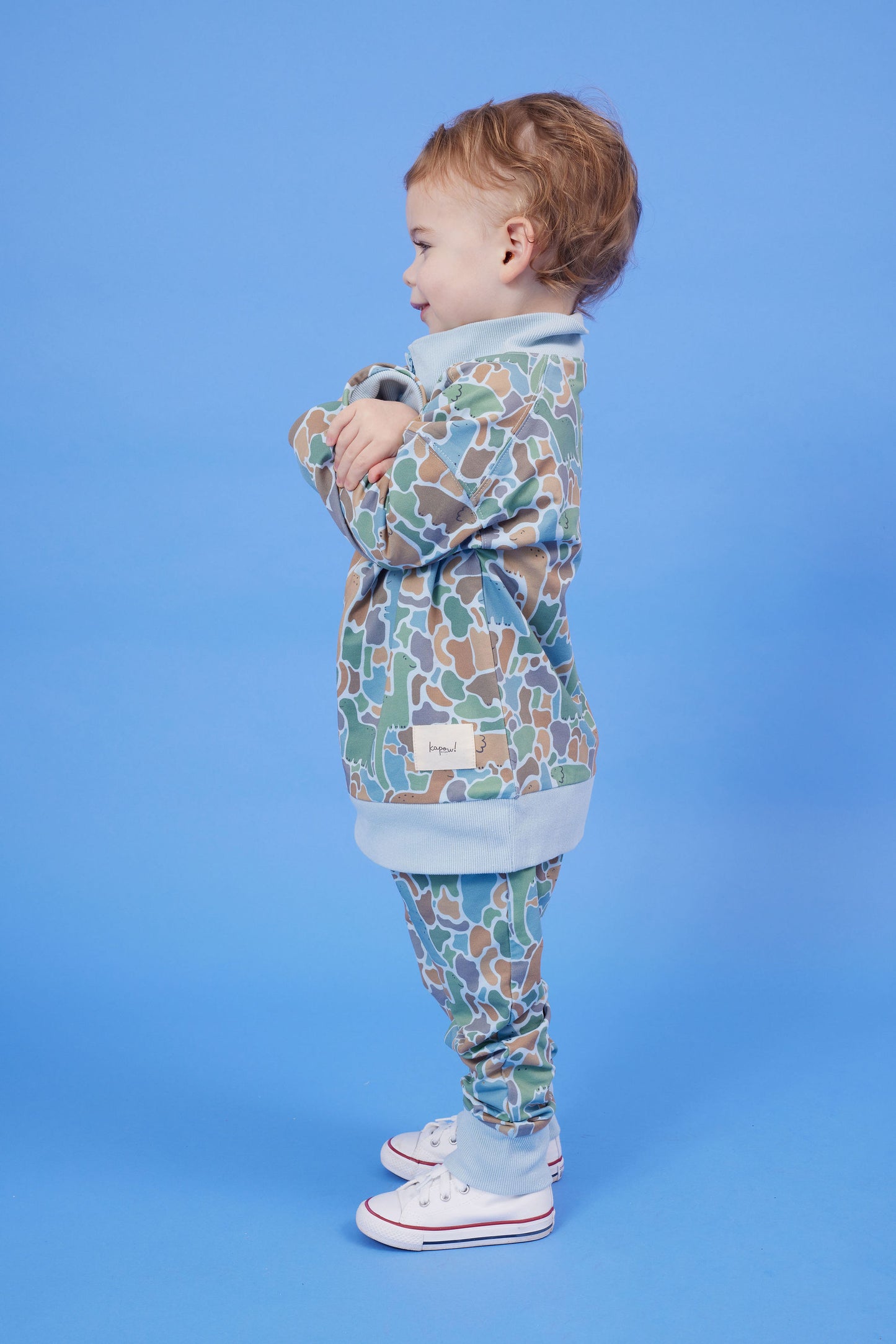 Dino-Saw Half Zip Sweater