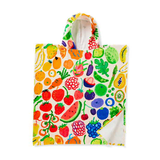 Kids Hooded Towel Eat The Rainbow
