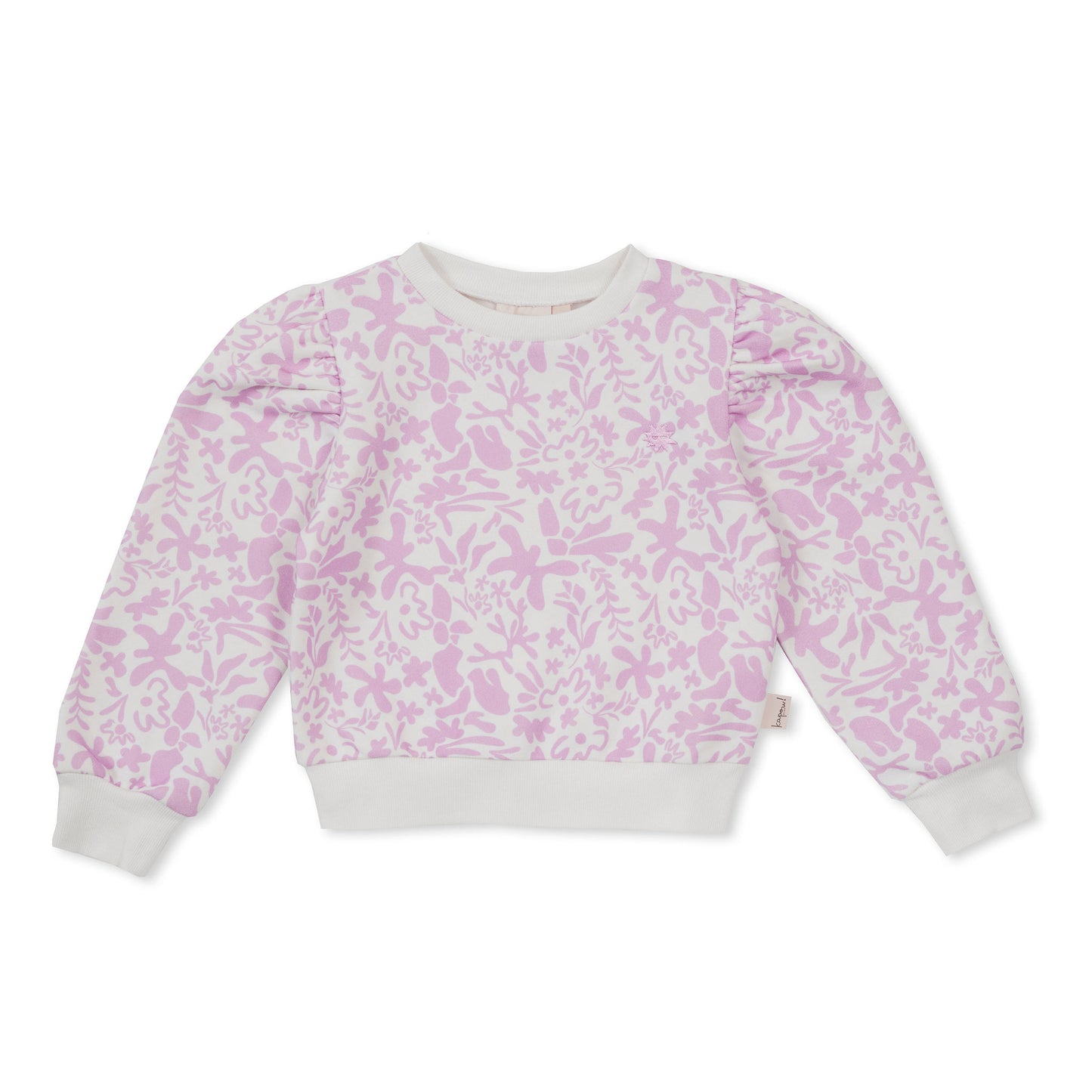 Lavender Fleece Puff Sweater