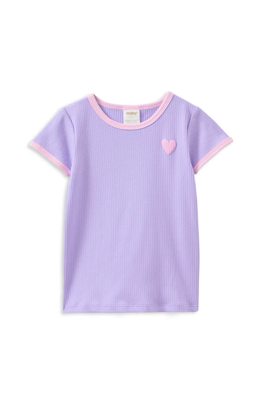 Lavender Rib Tee