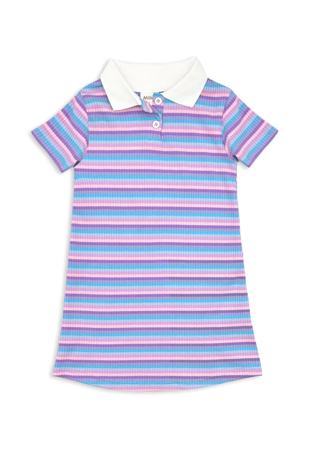 Lilac Stripe Rib Dress