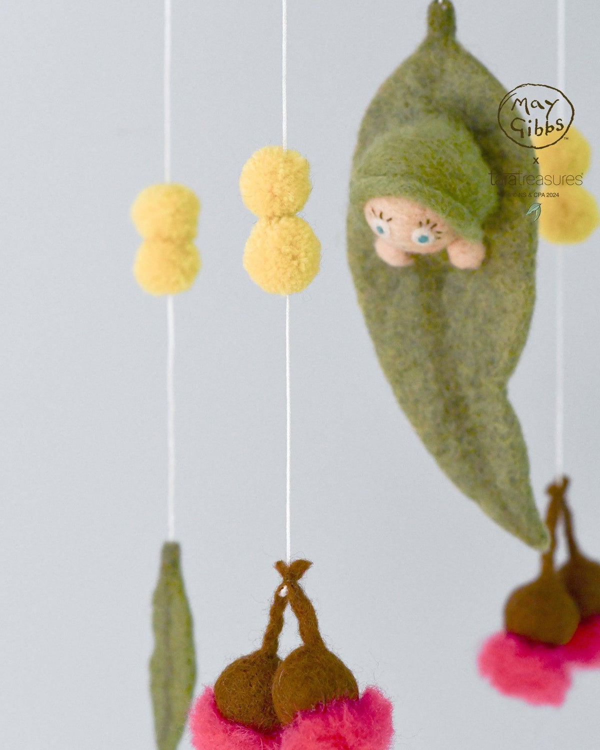 May Gibbs x Tara Treasures - Gumnut Baby Cot Mobile