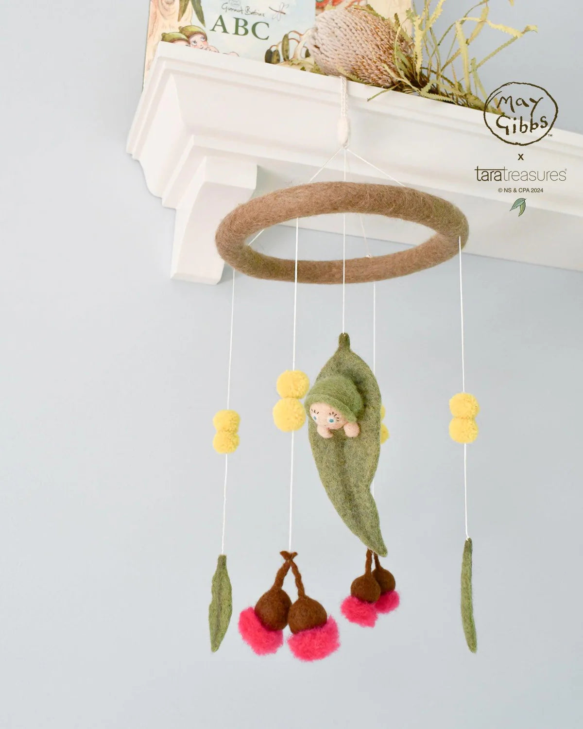 May Gibbs x Tara Treasures - Gumnut Baby Cot Mobile