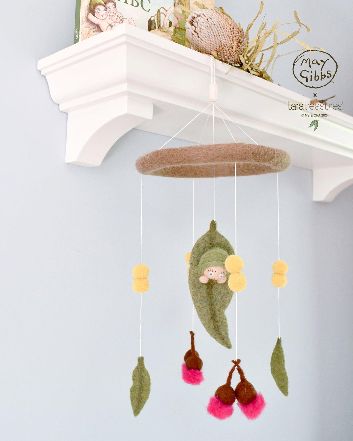 May Gibbs x Tara Treasures - Gumnut Baby Cot Mobile