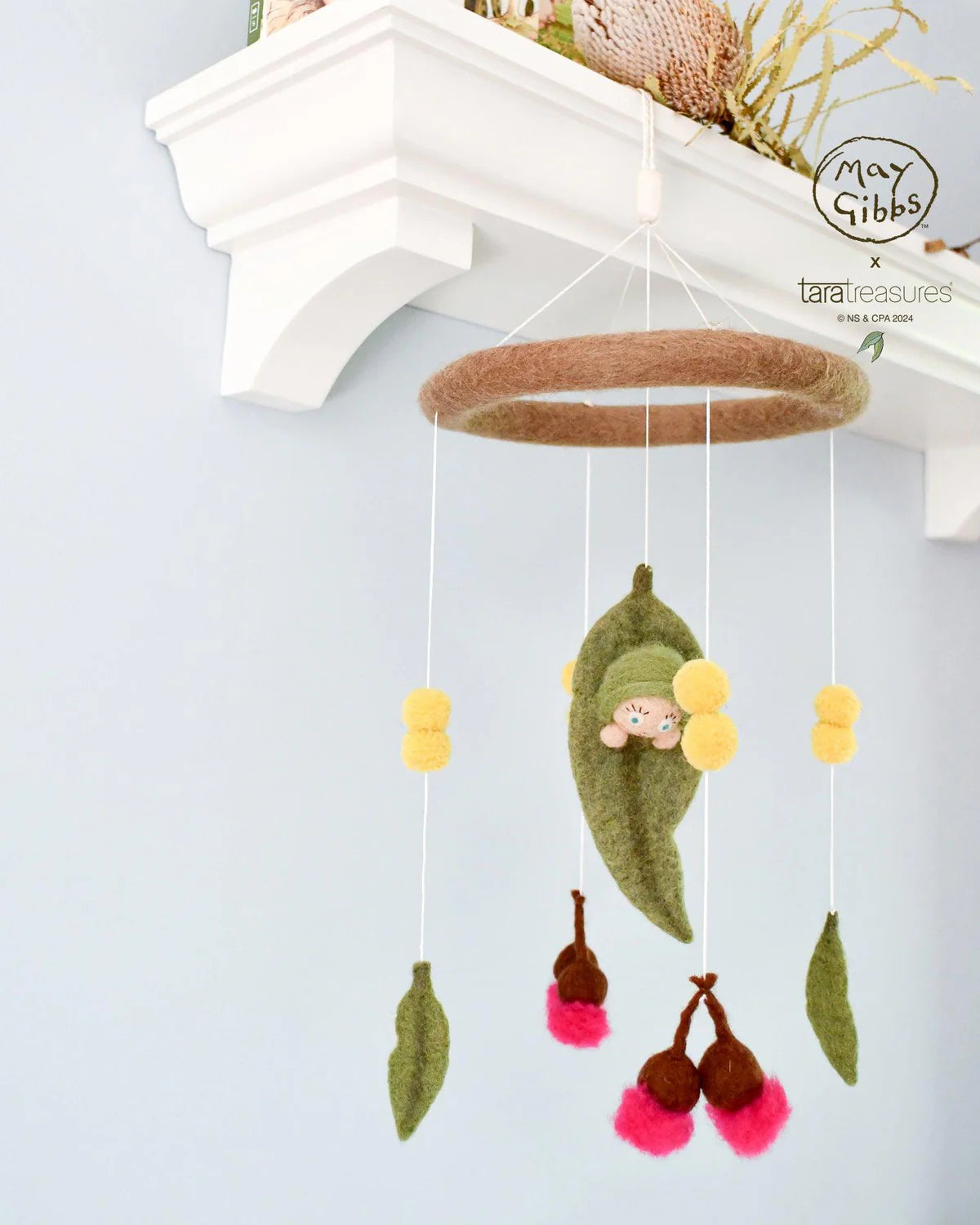 May Gibbs x Tara Treasures - Gumnut Baby Cot Mobile