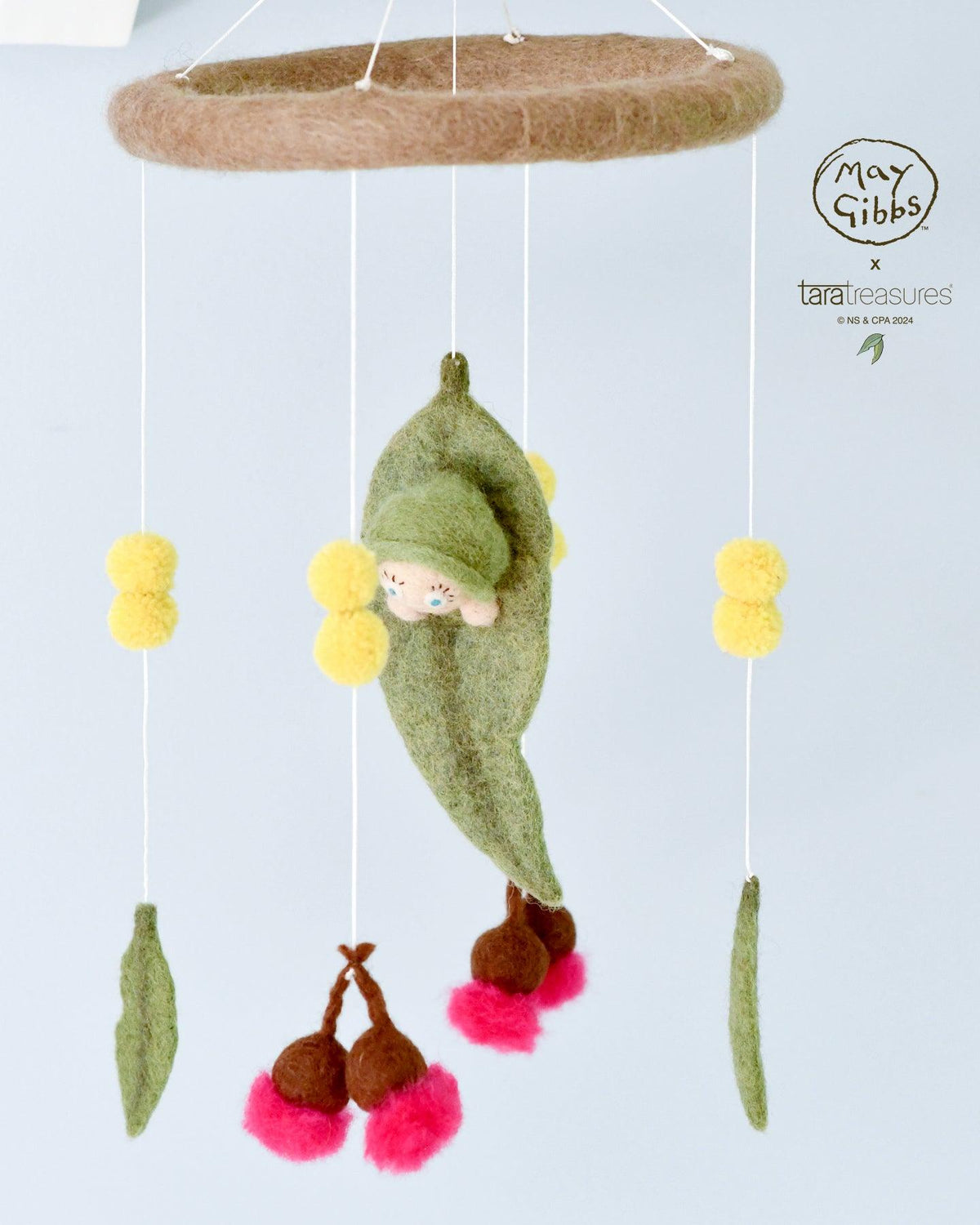 May Gibbs x Tara Treasures - Gumnut Baby Cot Mobile